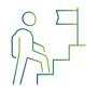 Resilience planning and long-term security growth icon