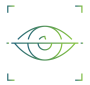 Cybersecurity monitoring and visibility icon graphic